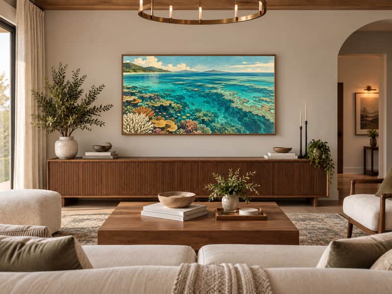 Grand Canyon, USA wallpaper shown as art on a Samsung Frame TV